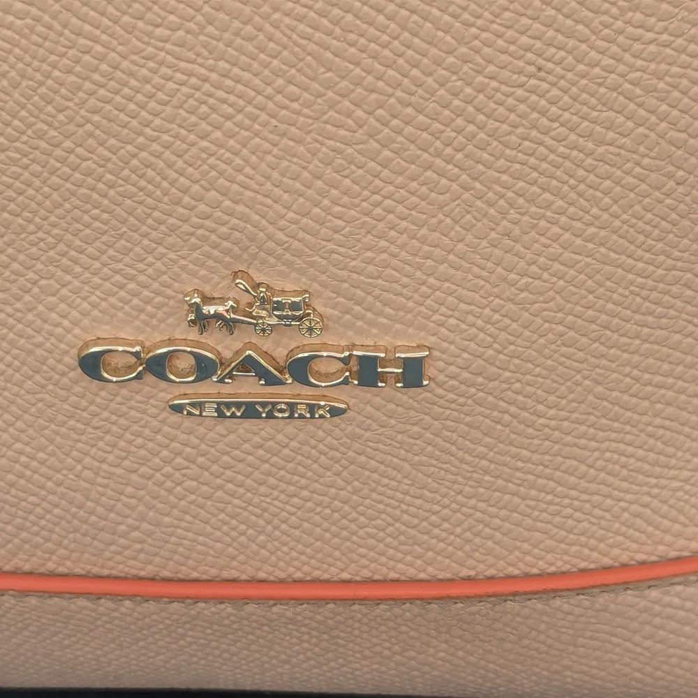 Coach Blush Pink Leather Satchel